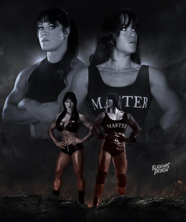 A comparison photo that Sarah Page had created of her and Chyna