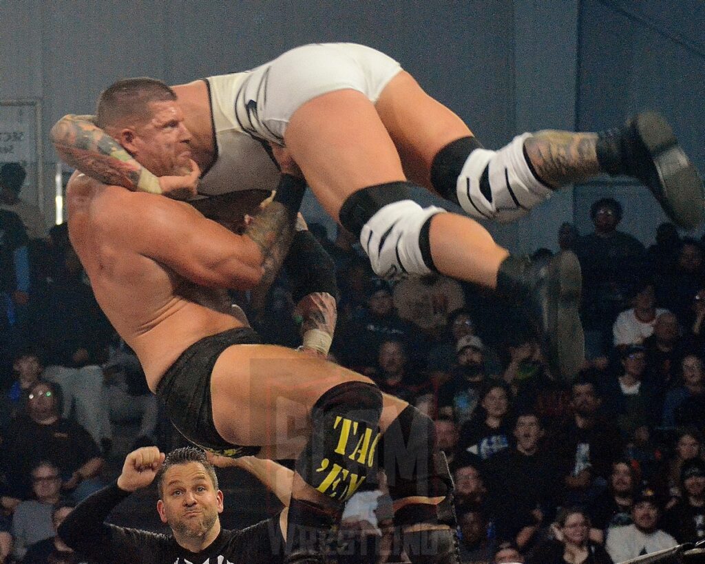 Josh Alexander VS Steve Maclin at TNA Bound For Glory at the Wayne State University Fieldhouse in Detroit, Michigan, on Saturday, October 26, 2024. Photo by Brad McFarlin