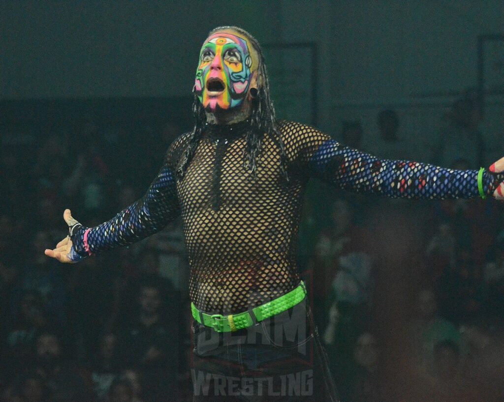 Jeff Hardy at TNA Bound For Glory at the Wayne State University Fieldhouse in Detroit, Michigan, on Saturday, October 26, 2024. Photo by Brad McFarlin