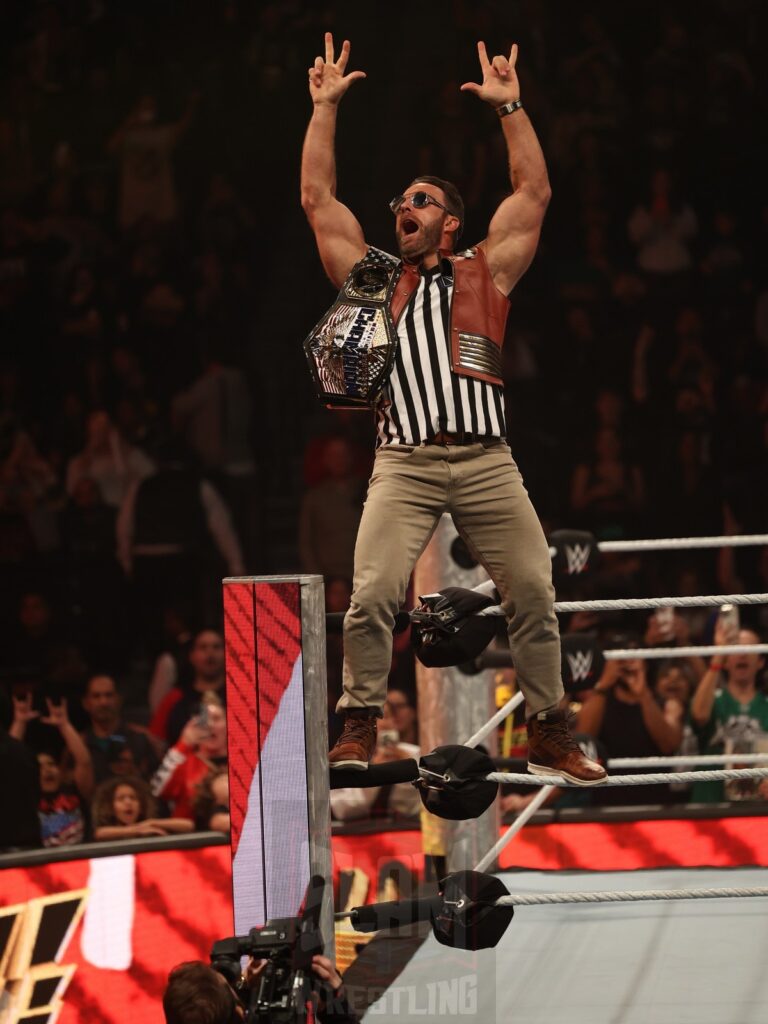 Game 7 Series match special referee LA Knight at WWE Smackdown on Friday, October 25, 2024, at the Barclays Center in Brooklyn, NY. Photo by George Tahinos, https://georgetahinos.smugmug.com