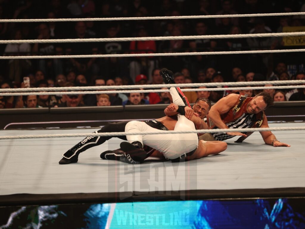 Game 7 Series match (LA Knight as special referee): Andrade vs. Carmelo Hayes at WWE Smackdown on Friday, October 25, 2024, at the Barclays Center in Brooklyn, NY. Photo by George Tahinos, https://georgetahinos.smugmug.com