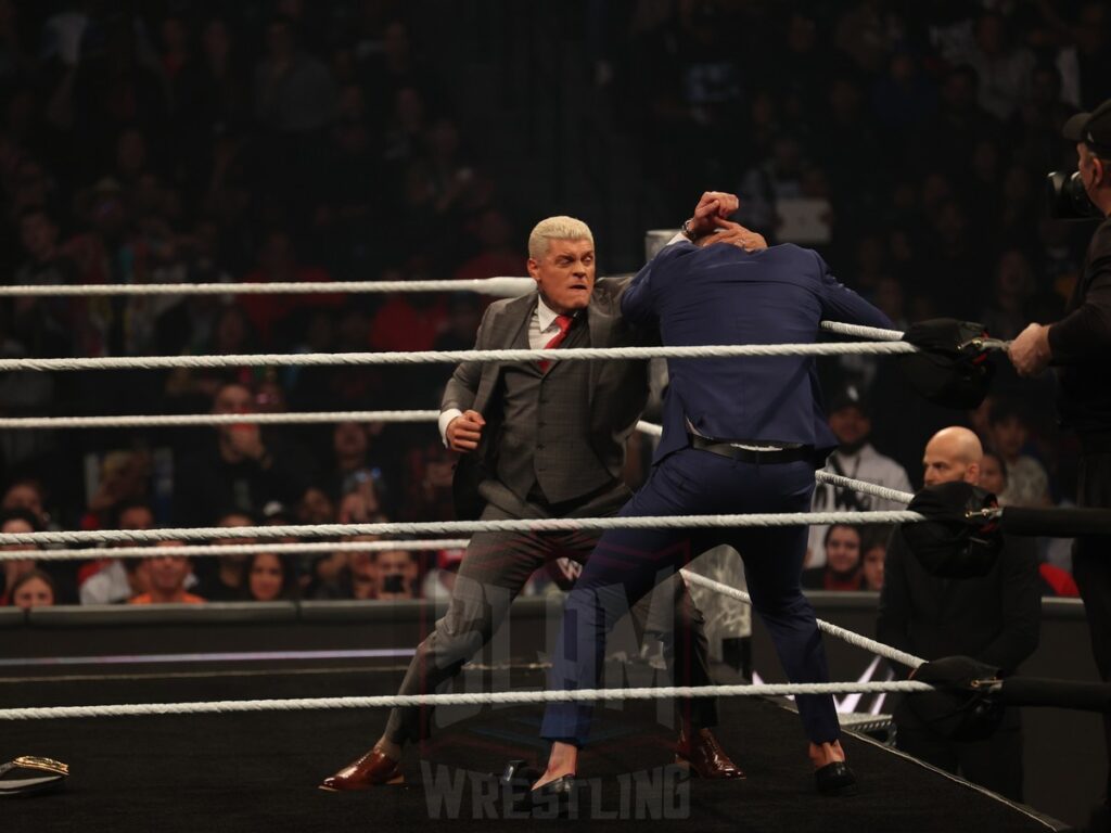 Imperium attack Cody Rhodes at WWE Smackdown on Friday, October 25, 2024, at the Barclays Center in Brooklyn, NY. Photo by George Tahinos, https://georgetahinos.smugmug.com