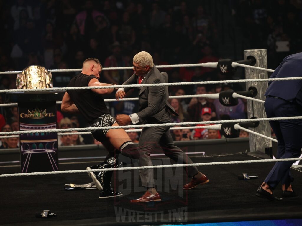 Imperium attack Cody Rhodes at WWE Smackdown on Friday, October 25, 2024, at the Barclays Center in Brooklyn, NY. Photo by George Tahinos, https://georgetahinos.smugmug.com