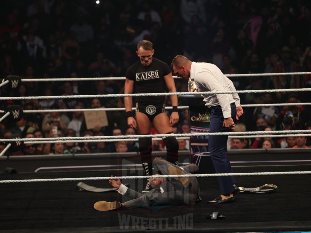 Imperium attack Cody Rhodes at WWE Smackdown on Friday, October 25, 2024, at the Barclays Center in Brooklyn, NY. Photo by George Tahinos, https://georgetahinos.smugmug.com