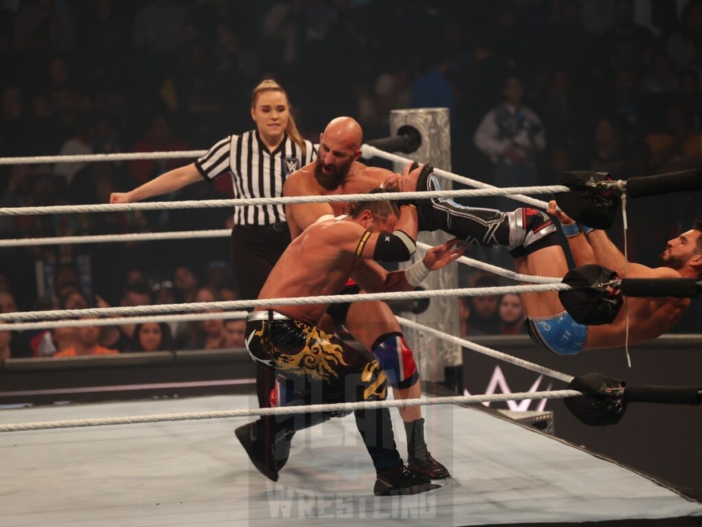 Tag Team Championship Number One Contender’s match: DIY vs. Motor City Machine Guns at WWE Smackdown on Friday, October 25, 2024, at the Barclays Center in Brooklyn, NY. Photo by George Tahinos, https://georgetahinos.smugmug.com