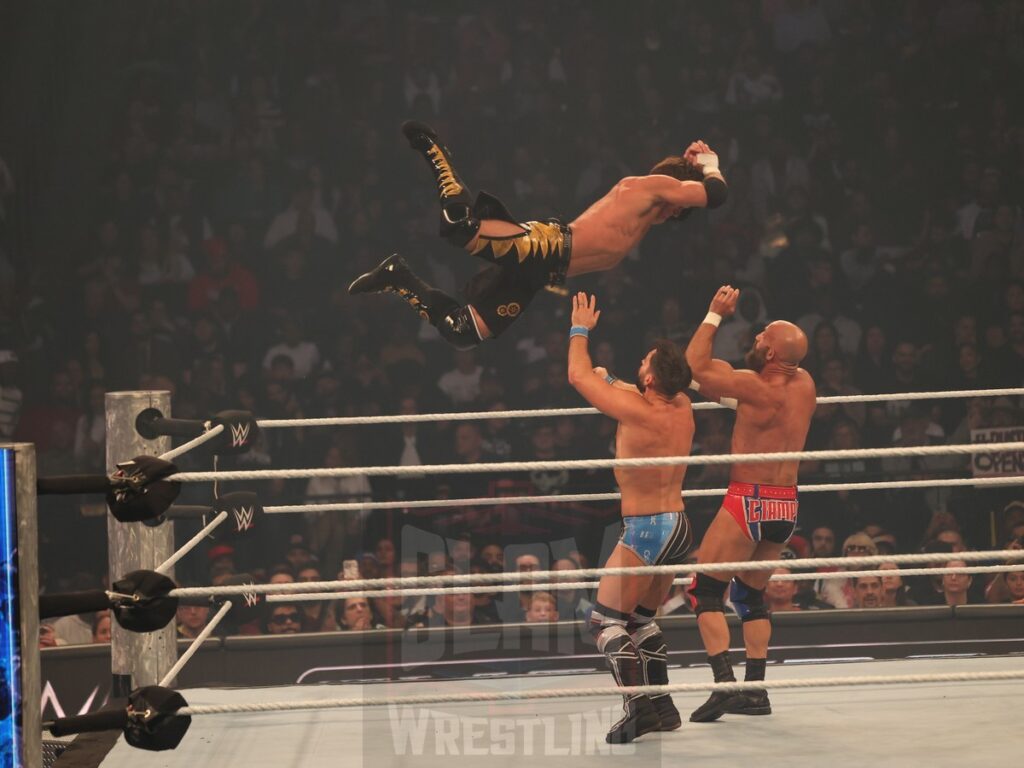 Tag Team Championship Number One Contender’s match: DIY vs. Motor City Machine Guns at WWE Smackdown on Friday, October 25, 2024, at the Barclays Center in Brooklyn, NY. Photo by George Tahinos, https://georgetahinos.smugmug.com