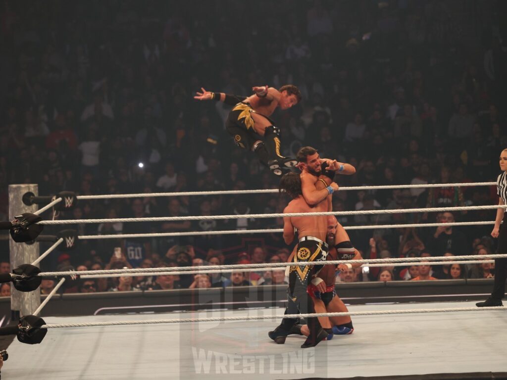 Tag Team Championship Number One Contender’s match: DIY vs. Motor City Machine Guns at WWE Smackdown on Friday, October 25, 2024, at the Barclays Center in Brooklyn, NY. Photo by George Tahinos, https://georgetahinos.smugmug.com