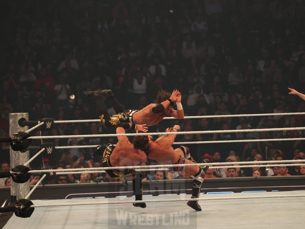 Tag Team Championship Number One Contender’s match: DIY vs. Motor City Machine Guns at WWE Smackdown on Friday, October 25, 2024, at the Barclays Center in Brooklyn, NY. Photo by George Tahinos, https://georgetahinos.smugmug.com