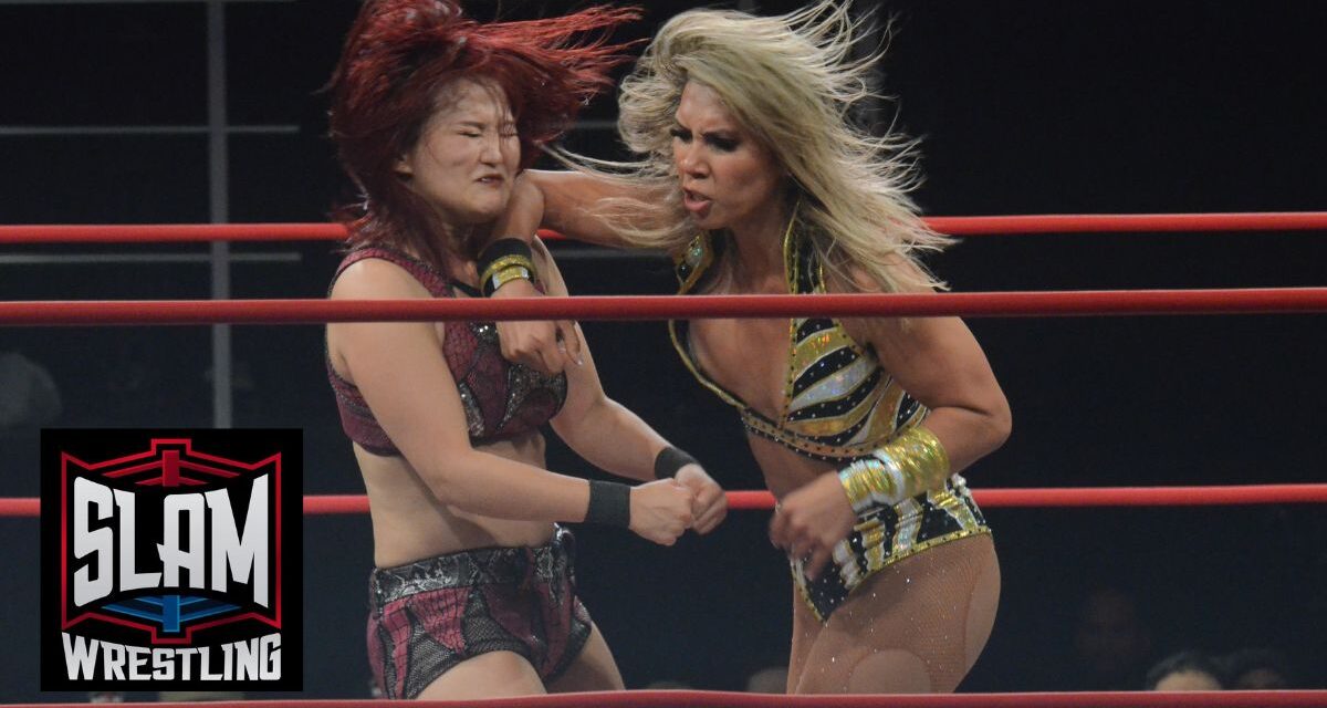 Gisele Shaw vs Miyu Yamashita at Maple Leaf Pro Wrestling's Forged in Excellence Night One at St. Clair College in Windsor, Ontario, on Saturday, October 19, 2024. Photo by Brad McFarlin