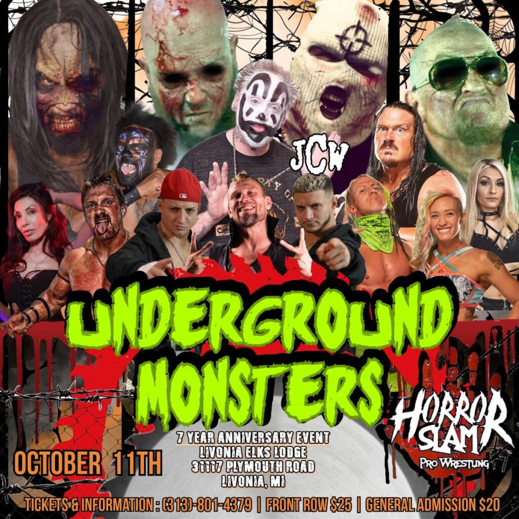 Horror Slam Underground Monsters poster