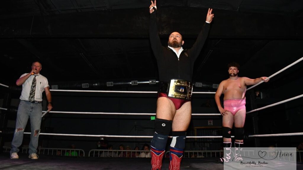 Jeremiah Plunkett gets ready to make towns at Tennessee All-Pro Wrestling as the NWA Mid-America champion. Photo by Anna Long-Beautifully Broken Photography