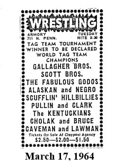 A card from Indianapolis on March 17, 1964