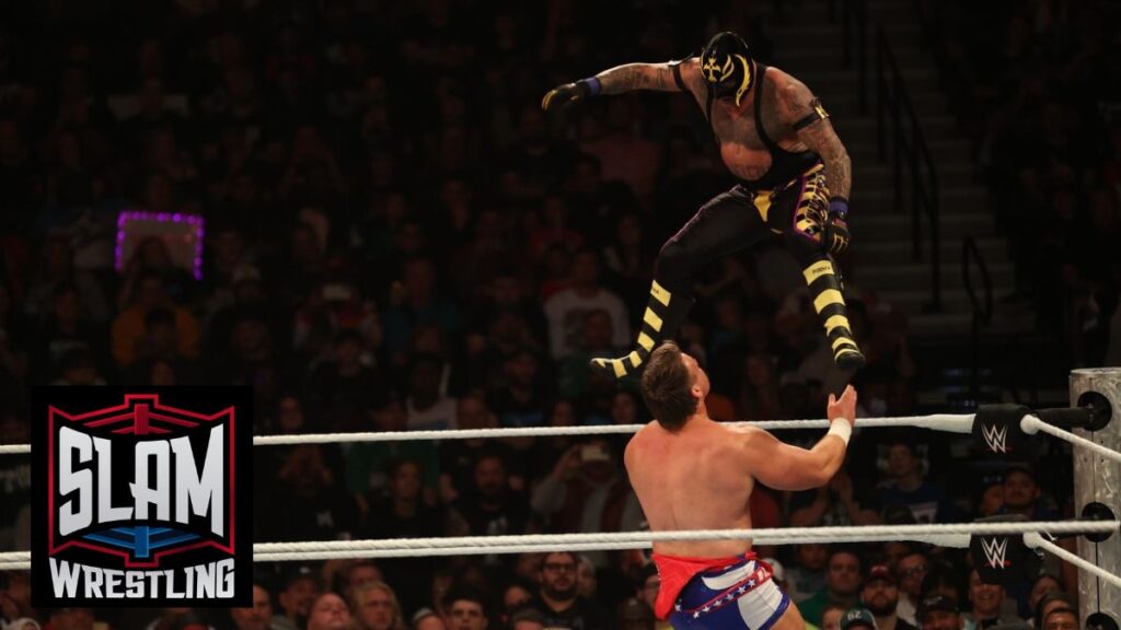 American Made vs. LWO at WWE Monday Night Raw at the Wells Fargo Center in Philadelphia, PA, on October 21, 2024. Photo by George Tahinos, georgetahinos.smugmug.com