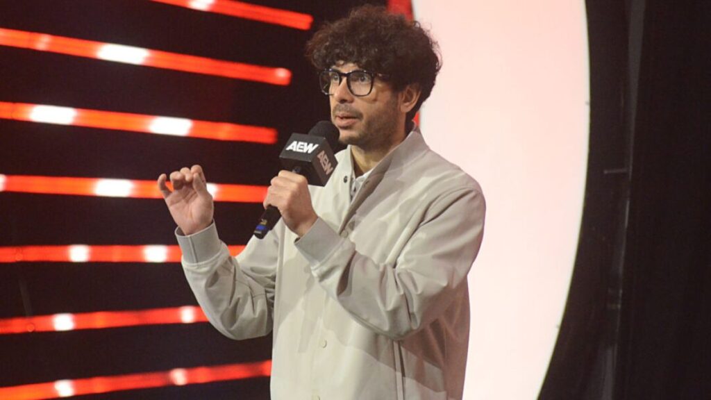 Tony Khan at AEW Collision on October 4 2024 in Toledo, Ohio. Photo by Brad McFarlin.