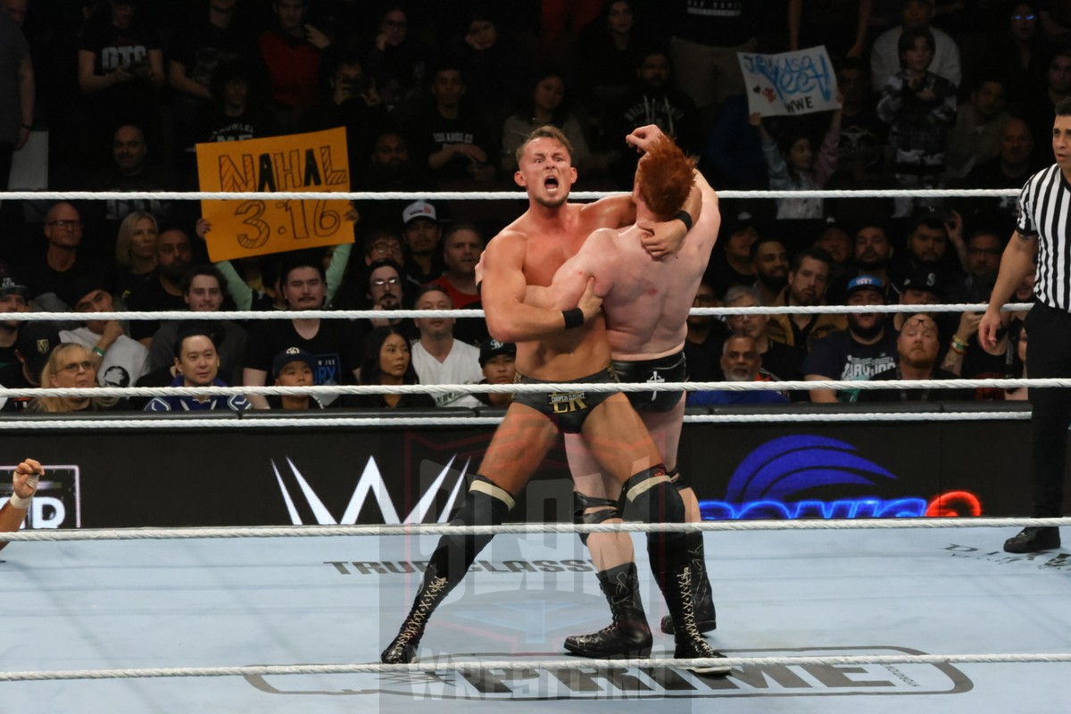 Intercontinental Championship Triple Threat Match: Sheamus vs. Ludwig Kaiser vs. Bron Breakker (c) at WWE Survivor Series: War Games, at the Rogers Arena in Vancouver, BC, on Saturday, November 30, 2024. Photo by Mike Mastrandrea, https://www.instagram.com/mikemastrandrea_photography