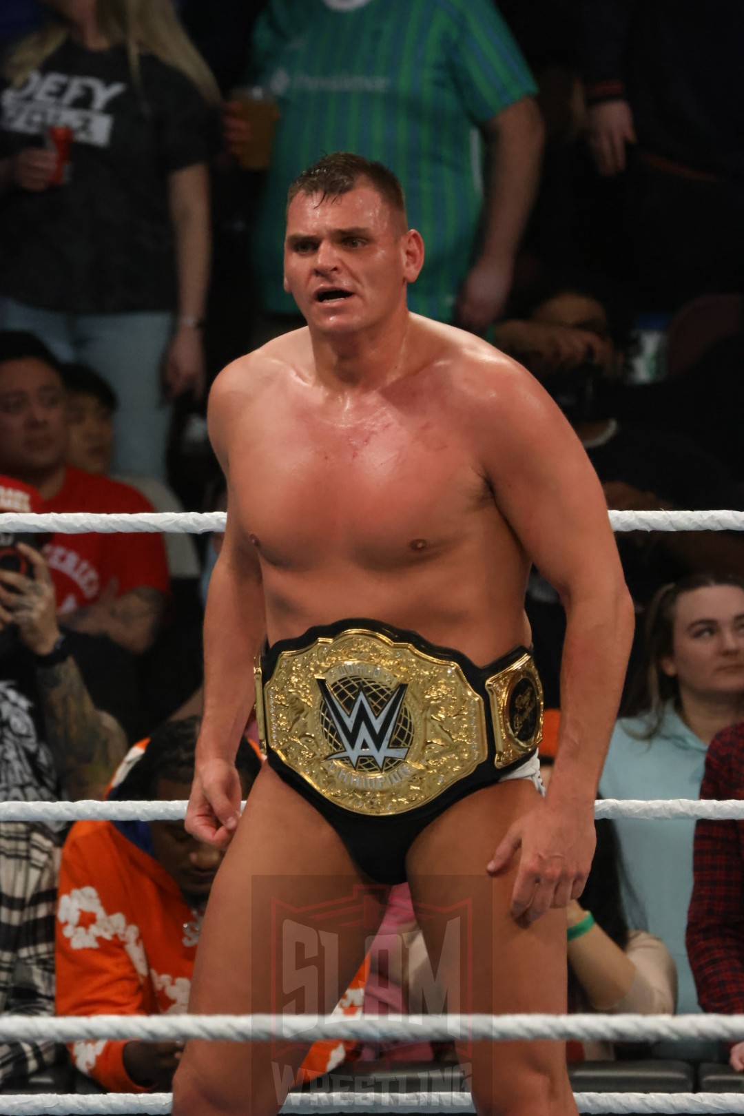 World Heavyweight Champion Gunther post-match at WWE Survivor Series: War Games, at the Rogers Arena in Vancouver, BC, on Saturday, November 30, 2024. Photo by Mike Mastrandrea, https://www.instagram.com/mikemastrandrea_photography