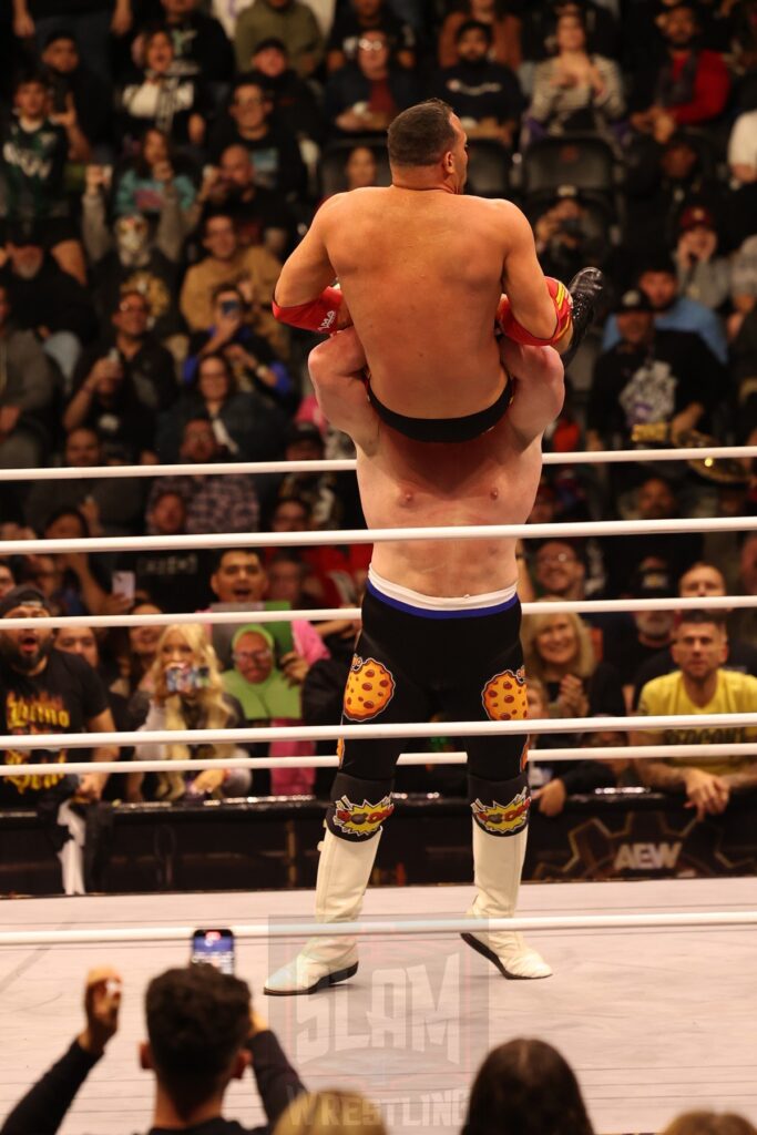 A.J. Befumo vs Q.T. Marshall at AEW Full Gear on Saturday, November 23, 2024, at the Prudential Center in Newark, NJ. Photo by George Tahinos, https://georgetahinos.smugmug.com