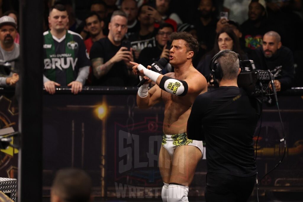 MJF vs. Roderick Strong at AEW Full Gear on Saturday, November 23, 2024, at the Prudential Center in Newark, NJ. Photo by George Tahinos, https://georgetahinos.smugmug.com