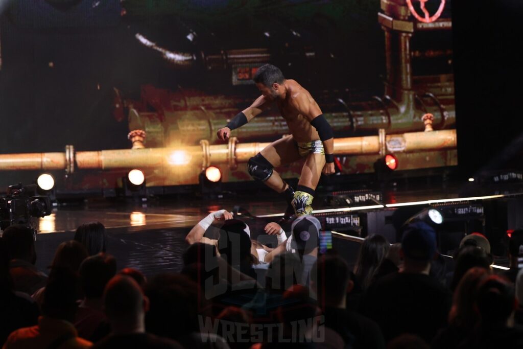 MJF vs. Roderick Strong at AEW Full Gear on Saturday, November 23, 2024, at the Prudential Center in Newark, NJ. Photo by George Tahinos, https://georgetahinos.smugmug.com