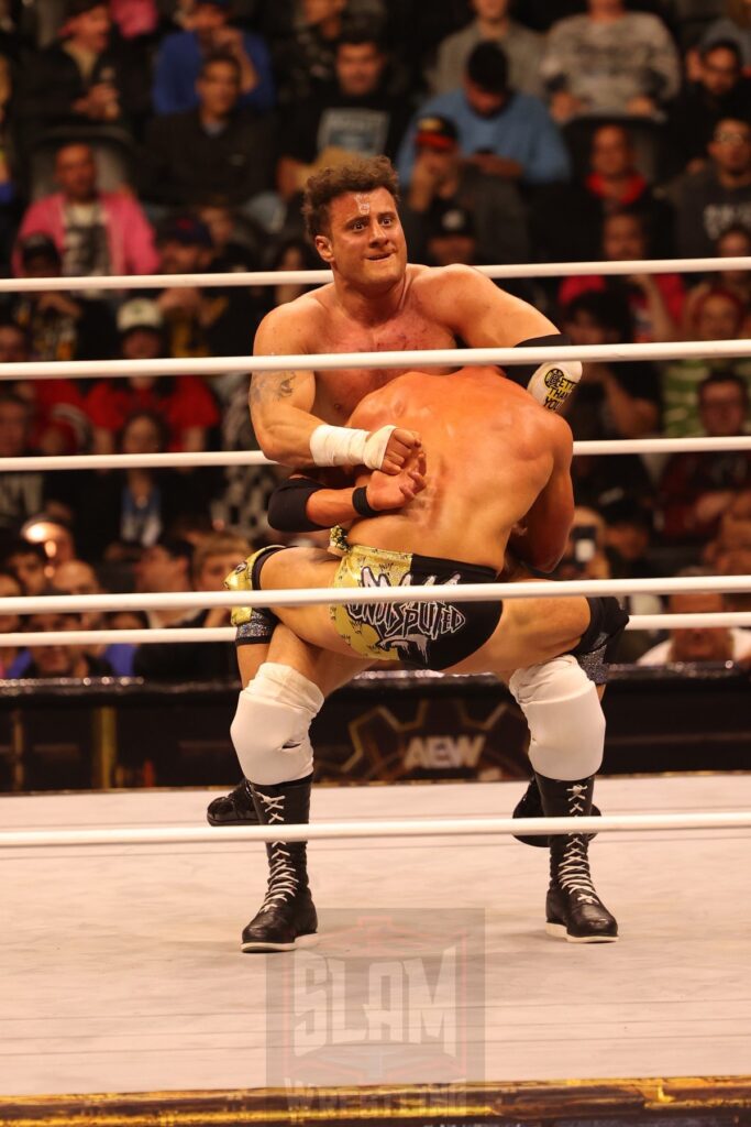 MJF vs. Roderick Strong at AEW Full Gear on Saturday, November 23, 2024, at the Prudential Center in Newark, NJ. Photo by George Tahinos, https://georgetahinos.smugmug.com