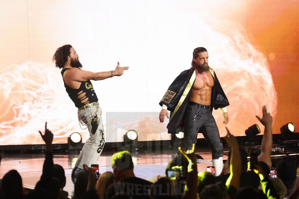 Juice Robinson and Jay White at AEW Full Gear on Saturday, November 23, 2024, at the Prudential Center in Newark, NJ. Photo by George Tahinos, https://georgetahinos.smugmug.com