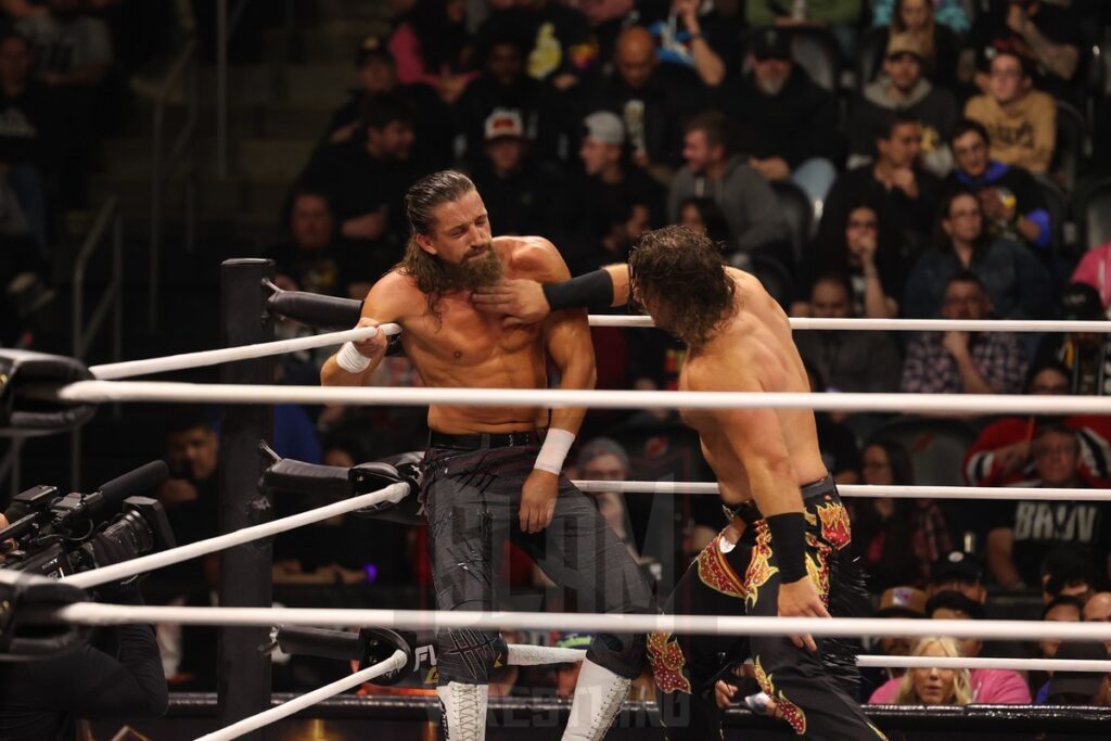 Jay White vs. “Hangman” Adam Page at AEW Full Gear on Saturday, November 23, 2024, at the Prudential Center in Newark, NJ. Photo by George Tahinos, https://georgetahinos.smugmug.com