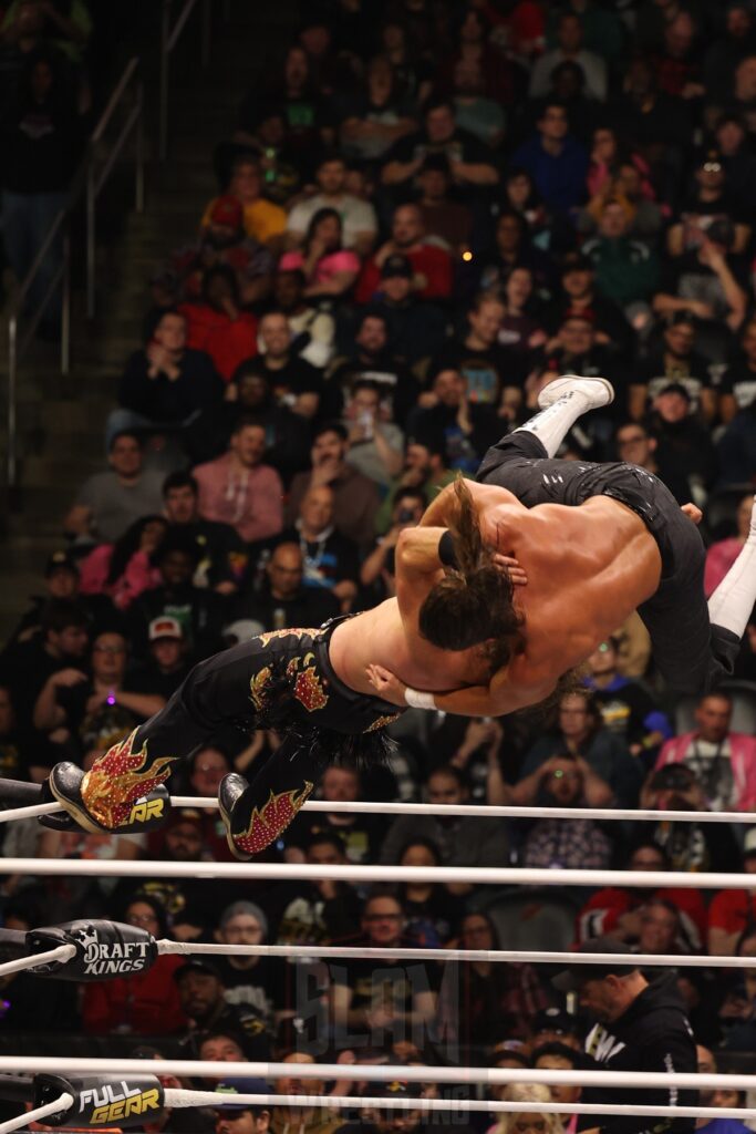 Jay White vs. “Hangman” Adam Page at AEW Full Gear on Saturday, November 23, 2024, at the Prudential Center in Newark, NJ. Photo by George Tahinos, https://georgetahinos.smugmug.com