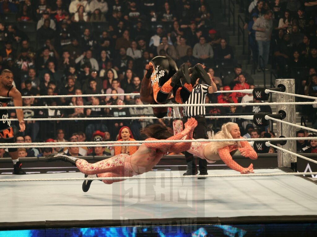 Street Profits vs Pretty Deadly at WWE Smackdown on Friday, November 1, 2024 (taped October 25, 2024), at the Barclays Center in Brooklyn, NY. Photo by George Tahinos, https://georgetahinos.smugmug.com