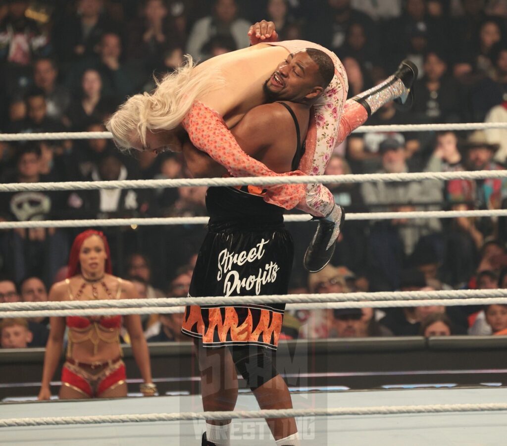 Street Profits vs Pretty Deadly at WWE Smackdown on Friday, November 1, 2024 (taped October 25, 2024), at the Barclays Center in Brooklyn, NY. Photo by George Tahinos, https://georgetahinos.smugmug.com