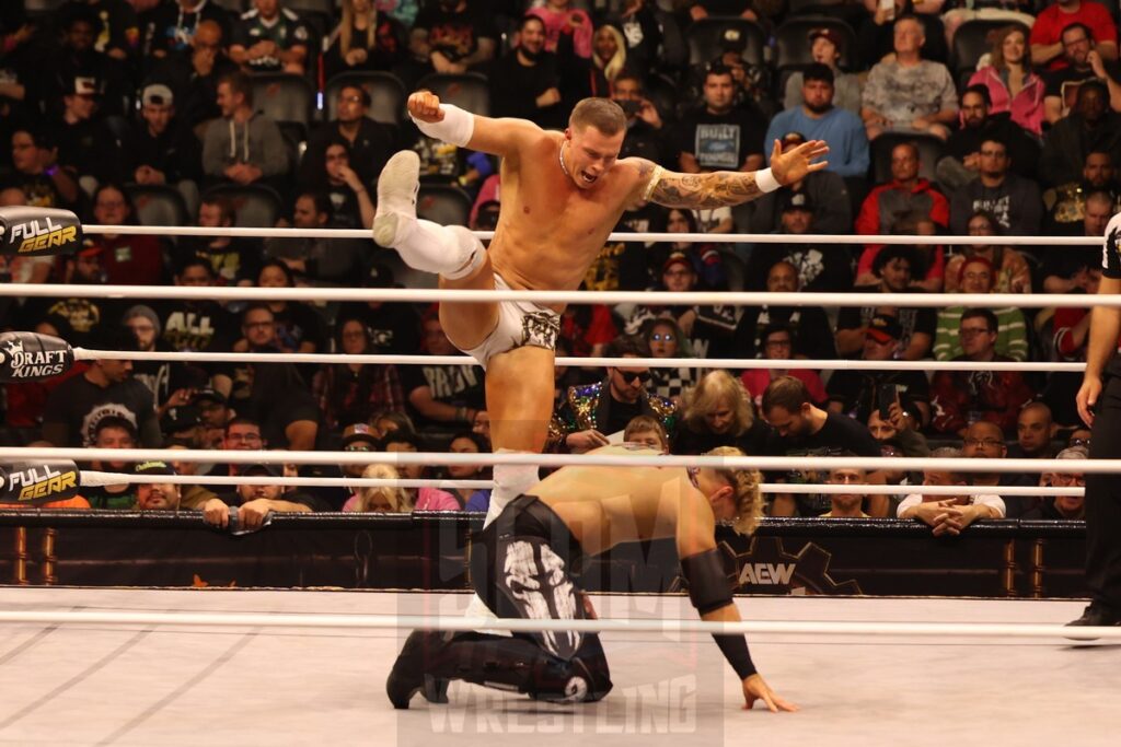 Will Ospreay vs. Kyle Fletcher at AEW Full Gear on Saturday, November 23, 2024, at the Prudential Center in Newark, NJ. Photo by George Tahinos, https://georgetahinos.smugmug.com