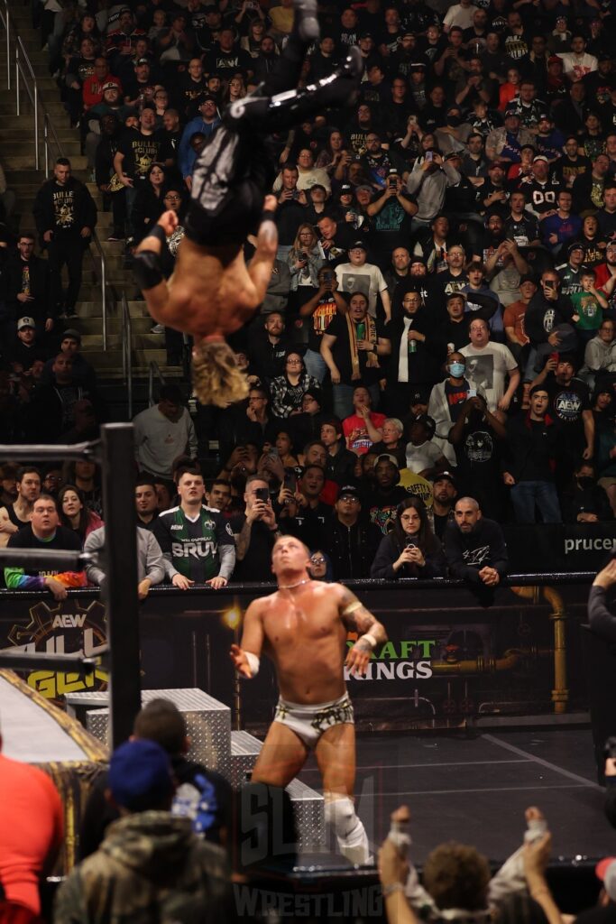 Will Ospreay vs. Kyle Fletcher at AEW Full Gear on Saturday, November 23, 2024, at the Prudential Center in Newark, NJ. Photo by George Tahinos, https://georgetahinos.smugmug.com