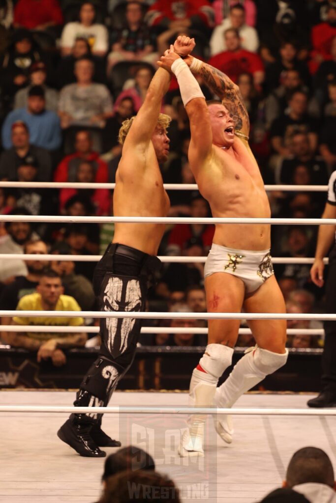 Will Ospreay vs. Kyle Fletcher at AEW Full Gear on Saturday, November 23, 2024, at the Prudential Center in Newark, NJ. Photo by George Tahinos, https://georgetahinos.smugmug.com