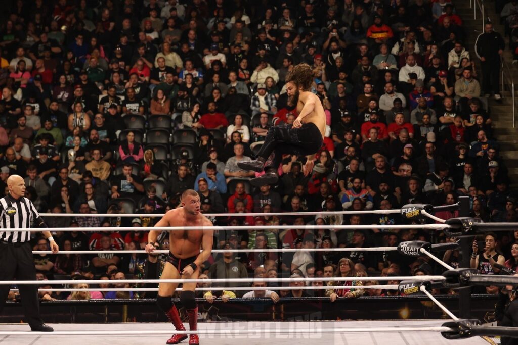 AEW TNT Championship Match: Jack Perry (c) vs. Daniel Garcia at AEW Full Gear on Saturday, November 23, 2024, at the Prudential Center in Newark, NJ. Photo by George Tahinos, https://georgetahinos.smugmug.com