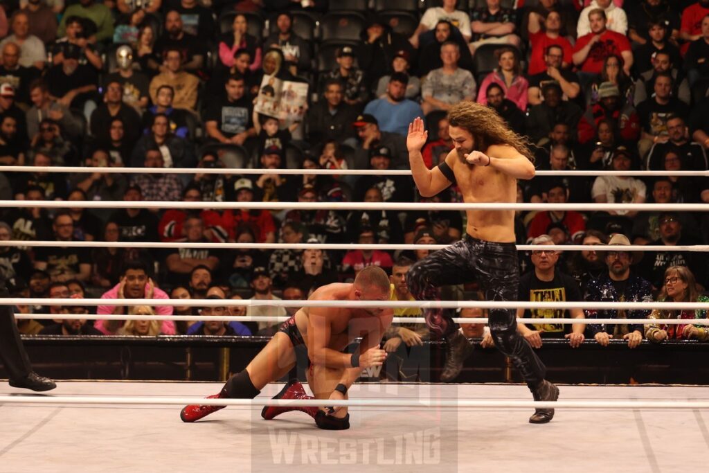 AEW TNT Championship Match: Jack Perry (c) vs. Daniel Garcia at AEW Full Gear on Saturday, November 23, 2024, at the Prudential Center in Newark, NJ. Photo by George Tahinos, https://georgetahinos.smugmug.com