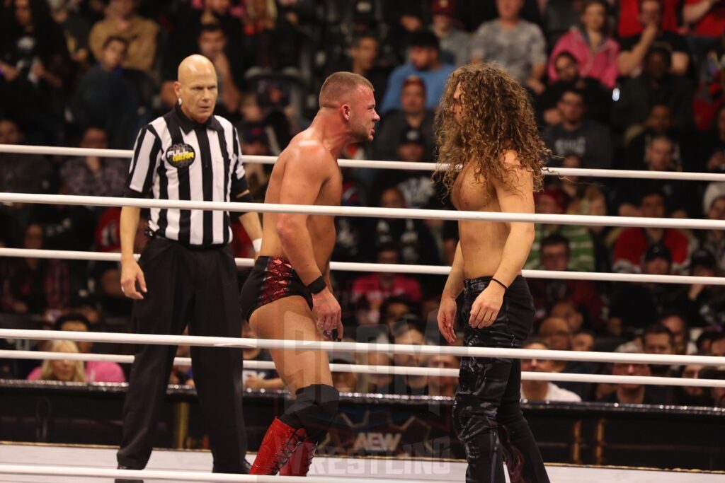 AEW TNT Championship Match: Jack Perry (c) vs. Daniel Garcia at AEW Full Gear on Saturday, November 23, 2024, at the Prudential Center in Newark, NJ. Photo by George Tahinos, https://georgetahinos.smugmug.com