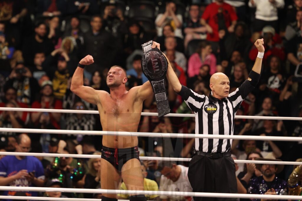 New AEW TNT Champion Daniel Garcia at AEW Full Gear on Saturday, November 23, 2024, at the Prudential Center in Newark, NJ. Photo by George Tahinos, https://georgetahinos.smugmug.com