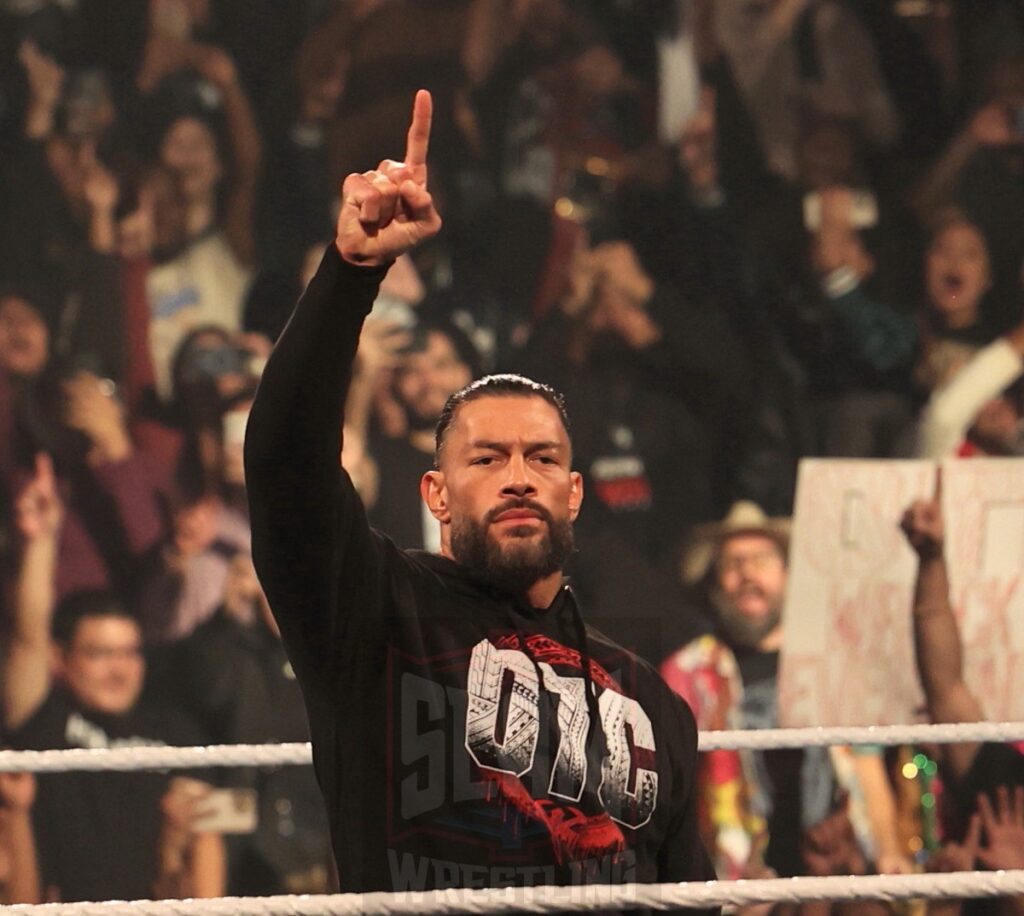 Roman Reigns at WWE Smackdown on Friday, November 1, 2024 (taped October 25, 2024), at the Barclays Center in Brooklyn, NY. Photo by George Tahinos, https://georgetahinos.smugmug.com