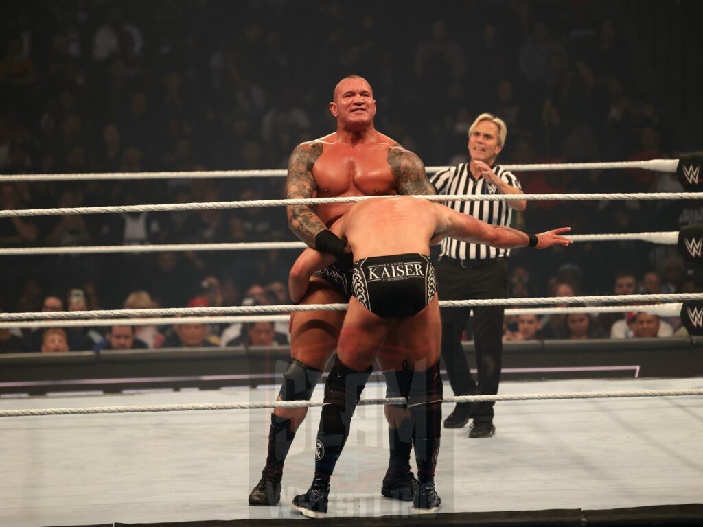 Cody Rhodes & Randy Orton vs Gunther & Ludvig Kaiser at WWE Smackdown on Friday, November 1, 2024 (taped October 25, 2024), at the Barclays Center in Brooklyn, NY. Photo by George Tahinos, https://georgetahinos.smugmug.com