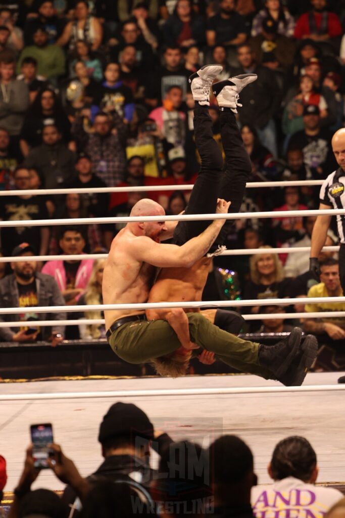 AEW World Championship Match: Jon Moxley (c) vs. Orange Cassidy at AEW Full Gear on Saturday, November 23, 2024, at the Prudential Center in Newark, NJ. Photo by George Tahinos, https://georgetahinos.smugmug.com