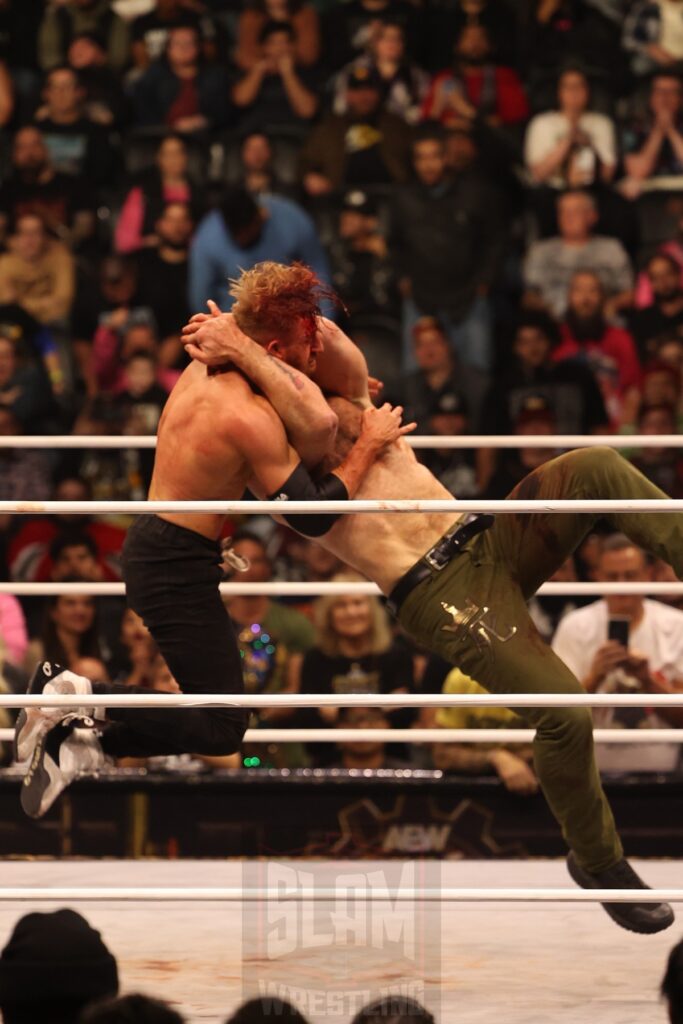 AEW World Championship Match: Jon Moxley (c) vs. Orange Cassidy at AEW Full Gear on Saturday, November 23, 2024, at the Prudential Center in Newark, NJ. Photo by George Tahinos, https://georgetahinos.smugmug.com