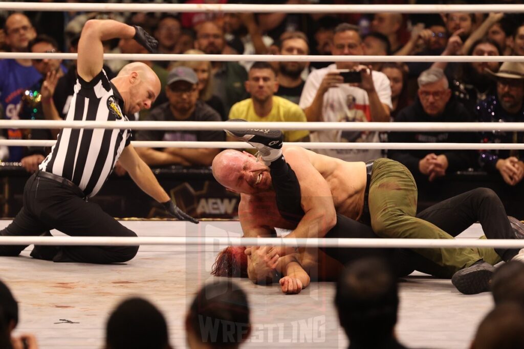 AEW World Championship Match: Jon Moxley (c) vs. Orange Cassidy at AEW Full Gear on Saturday, November 23, 2024, at the Prudential Center in Newark, NJ. Photo by George Tahinos, https://georgetahinos.smugmug.com