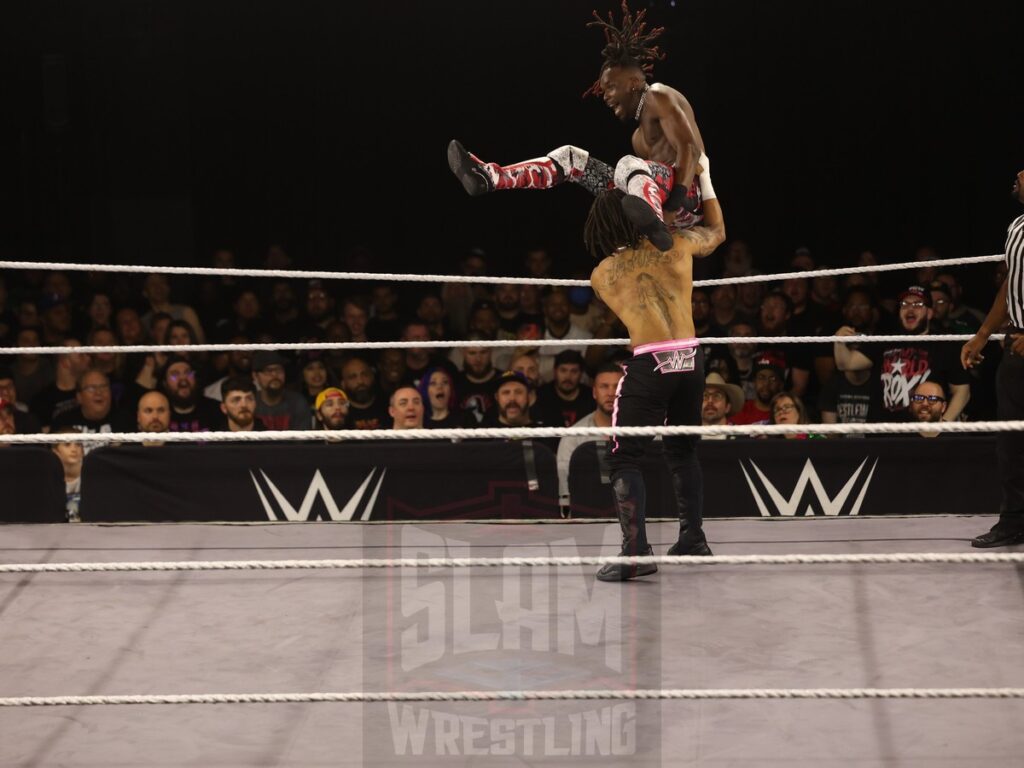 Je’Von Evans vs Wes Lee at NXT on Wednesday, November 6, 2024, at the 2300 Arena, in Philadelphia, PA. Photo by George Tahinos, https://georgetahinos.smugmug.com