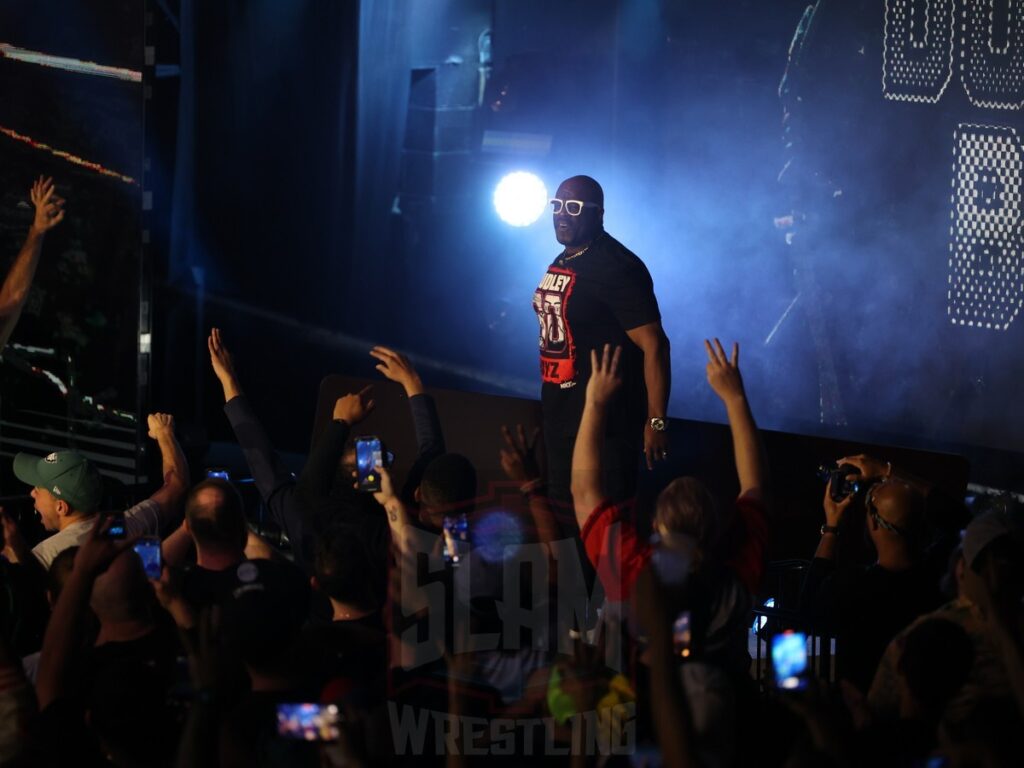 D-Von Dudley arrives during Ethan Page and Ridge Holland vs Trick Williams and Bubba Ray Dudley at NXT on Wednesday, November 6, 2024, at the 2300 Arena, in Philadelphia, PA. Photo by George Tahinos, https://georgetahinos.smugmug.com