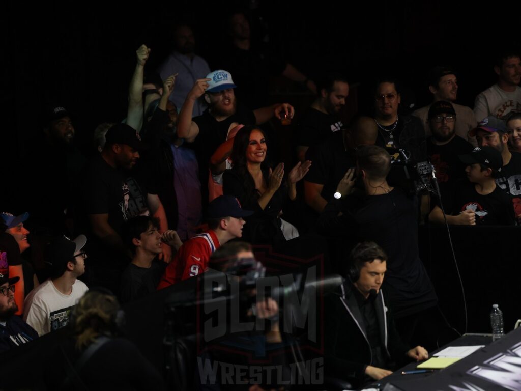 ECW legend Francine in the crowd at NXT on Wednesday, November 6, 2024, at the 2300 Arena, in Philadelphia, PA. Photo by George Tahinos, https://georgetahinos.smugmug.com