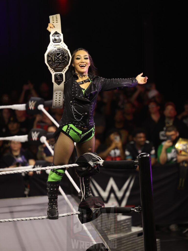 Roxanne Perez at NXT on Wednesday, November 6, 2024, at the 2300 Arena, in Philadelphia, PA. Photo by George Tahinos, https://georgetahinos.smugmug.com