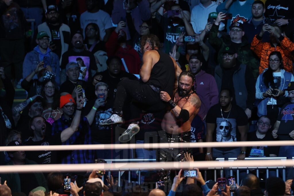 Falls Count Anywhere: Roderick Strong vs Lance Archer at AEW Dynamite on Wednesday, November 13, 2024, at the Total Mortgage Arena, in Bridgeport, Connecticut. Photo by George Tahinos, georgetahinos.smugmug.com