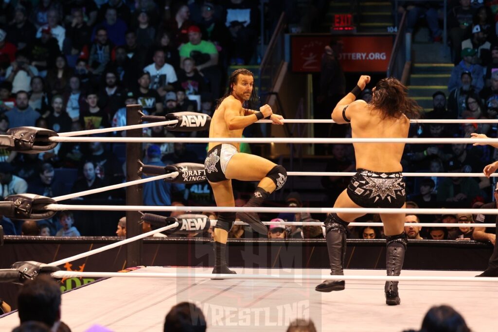 Konosuke Takeshita vs Adam Cole at AEW Dynamite on Wednesday, November 13, 2024, at the Total Mortgage Arena, in Bridgeport, Connecticut. Photo by George Tahinos, georgetahinos.smugmug.com