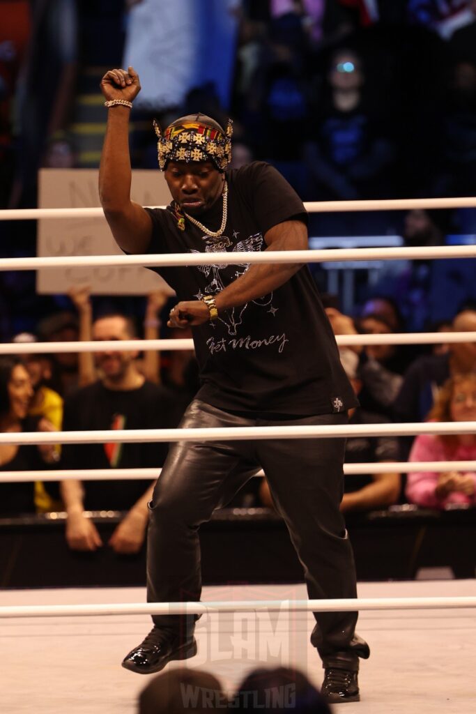 Prince Nana at AEW Dynamite on Wednesday, November 13, 2024, at the Total Mortgage Arena, in Bridgeport, Connecticut. Photo by George Tahinos, georgetahinos.smugmug.com