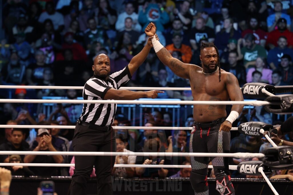 Swerve Strickland at AEW Dynamite on Wednesday, November 13, 2024, at the Total Mortgage Arena, in Bridgeport, Connecticut. Photo by George Tahinos, georgetahinos.smugmug.com