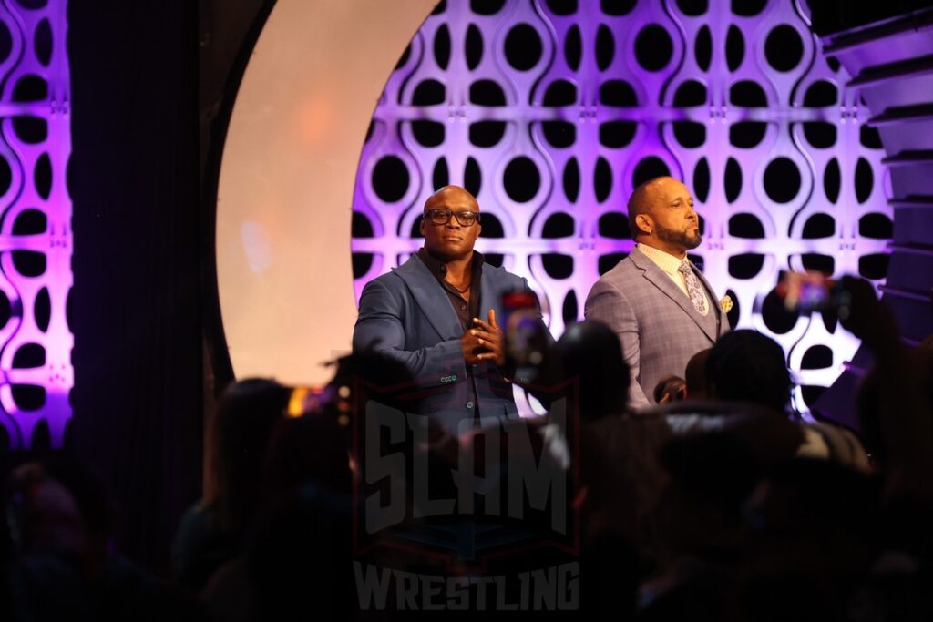 Bobby Lashley and MVP at AEW Dynamite on Wednesday, November 13, 2024, at the Total Mortgage Arena, in Bridgeport, Connecticut. Photo by George Tahinos, georgetahinos.smugmug.com